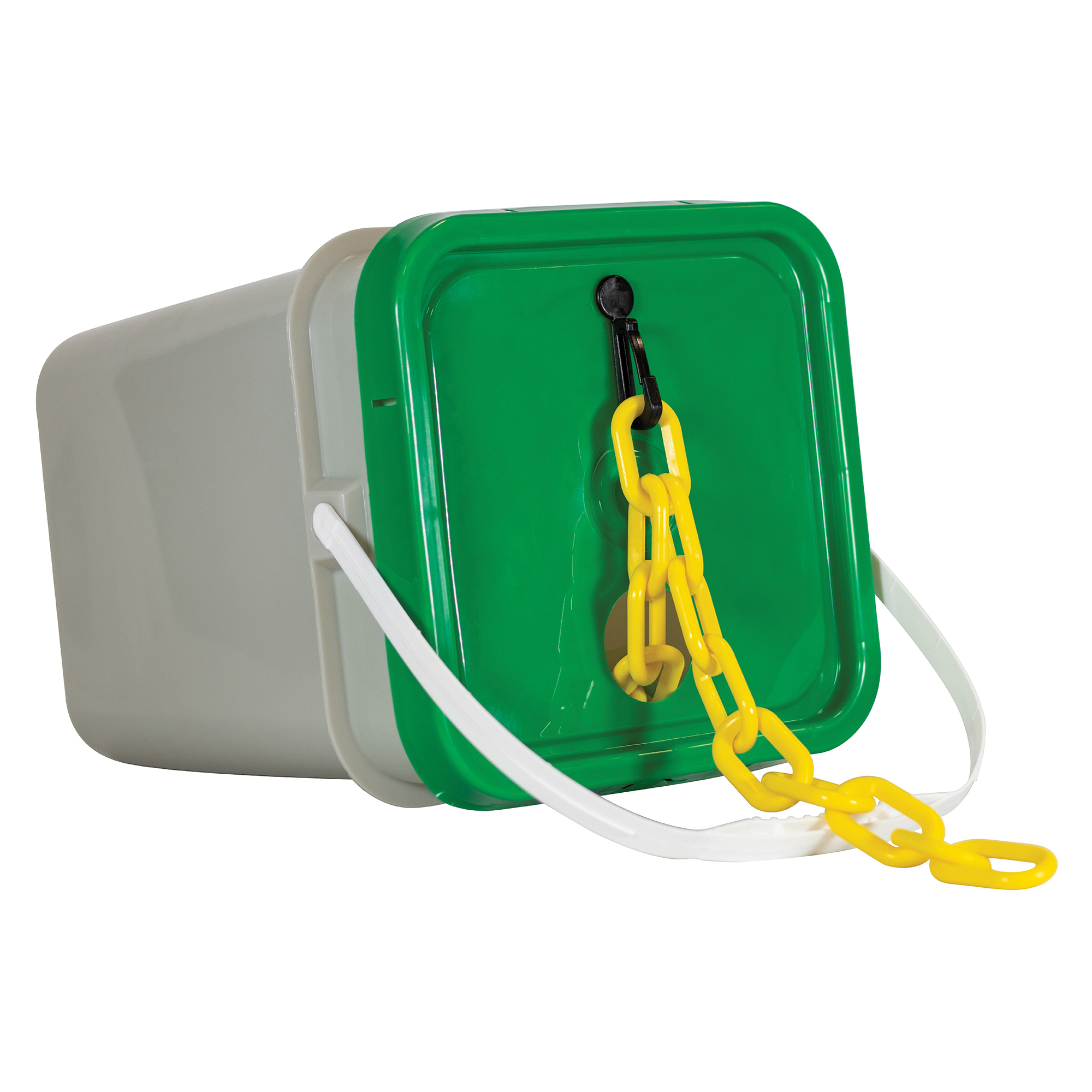 Mr. Chain Heavy-Duty Plastic Safety Chain — 2in. x 120ft., Yellow, UV Resistant, Model# 51002-P
